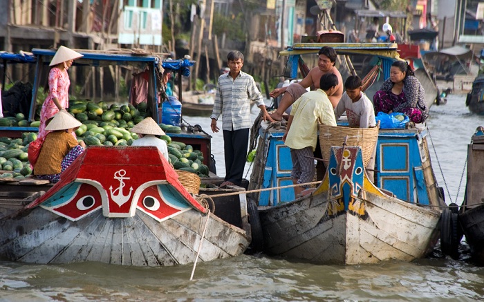 marché flottant Vietnam chabot